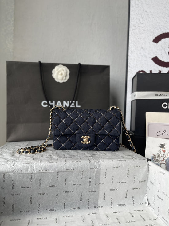 Chanel Denim Flap Chain Shoulder Bag 1116