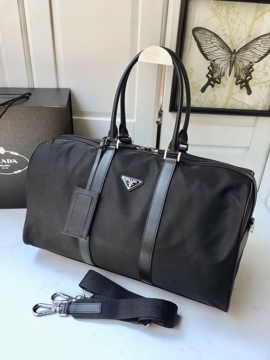 Prada Nylon Travel Duffle Bag 1V19S
