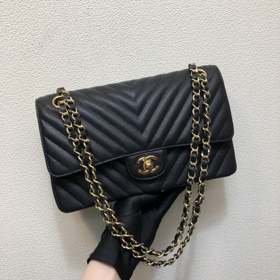 Chanel Classic Flap Bag Calfskin Leather 1112