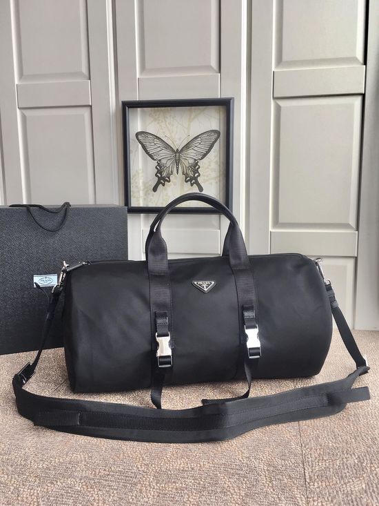 Prada Travel Bag Nylon Metal Hardware 2VC015