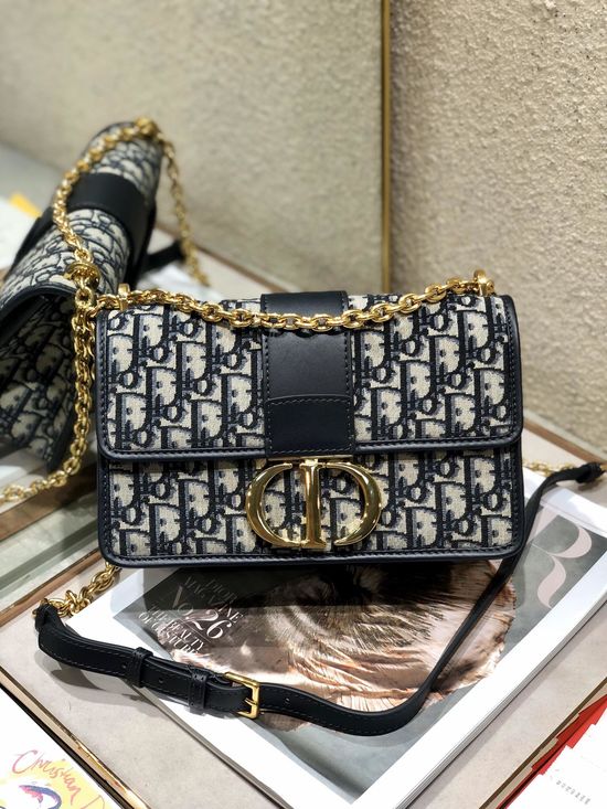 Christian Dior 30Montaigne Oblique Chain Crossbody Bag 9206
