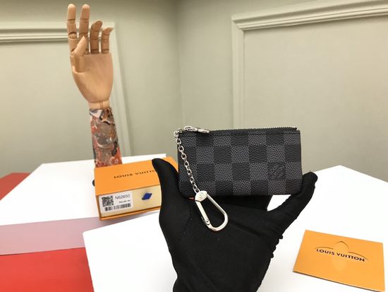Louis Vuitton Wallet Clutch Damier Graphite Card Holder N62650