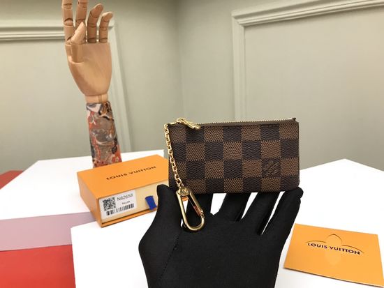 Louis Vuitton Wallet Clutch Damier Ebene Card Holder N62658