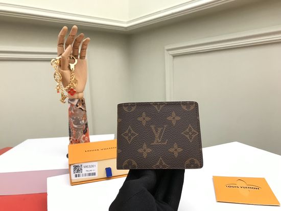 Louis Vuitton Slender Monogram Canvas Wallet M63261