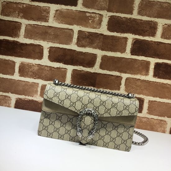 Gucci Classic Coffee Khaki Handbag 499623