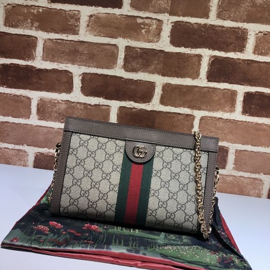 Gucci Brown Leather Shoulder Bag 503877