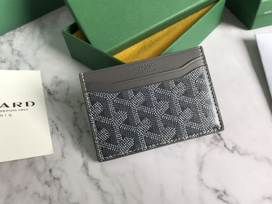 Goyard Classic Card Case in Yellow Leather 10987