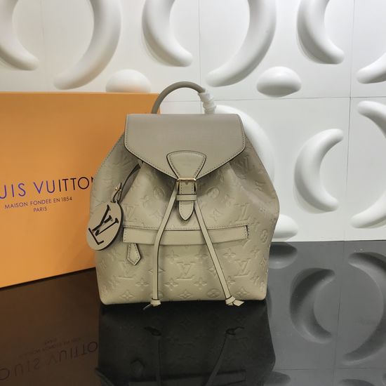 Louis Vuitton Montsouris Embossed Leather Backpack M45205