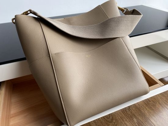 Celine Sangle Seau Togo Leather Bucket Bag 3137