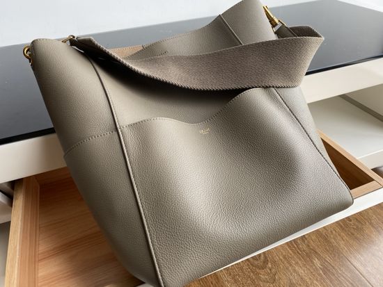 Celine Sangle Seau Togo Leather Bucket Bag 3138
