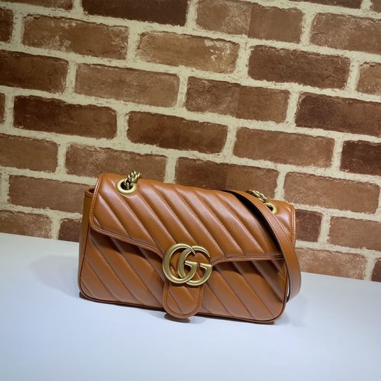 Gucci Large Tote Bag Brown Leather 443497