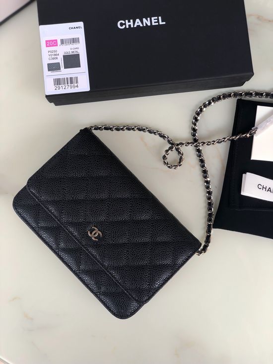 Chanel Woc Chain Bag With Snap Closure AP0250