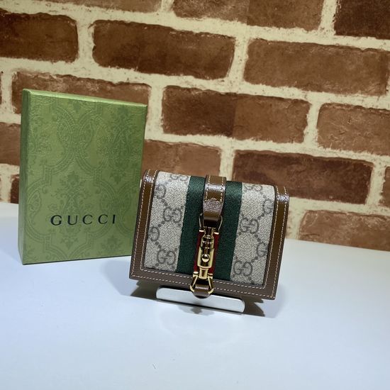 Gucci Coffee Brown Card Case 645536