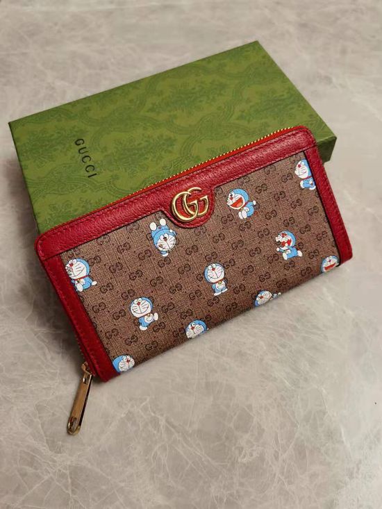 Gucci Doraemon Joint Series Zip Wallet 647787