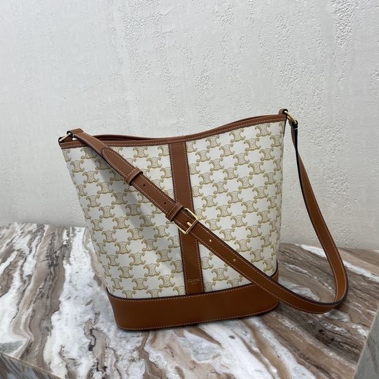 Celine TRIOMPHE Canvas Bucket Bag 191132CAS.04LU
