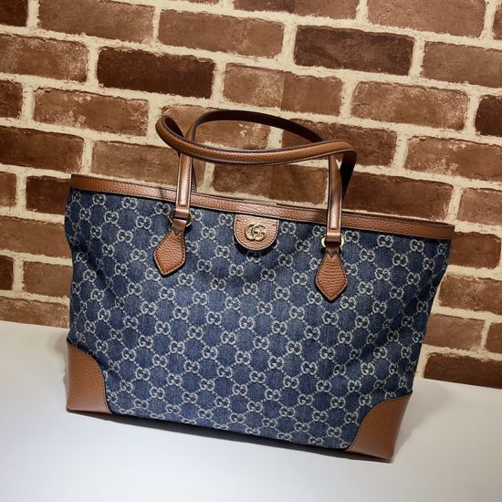 Gucci Blue Denim Shoulder Bag 631685