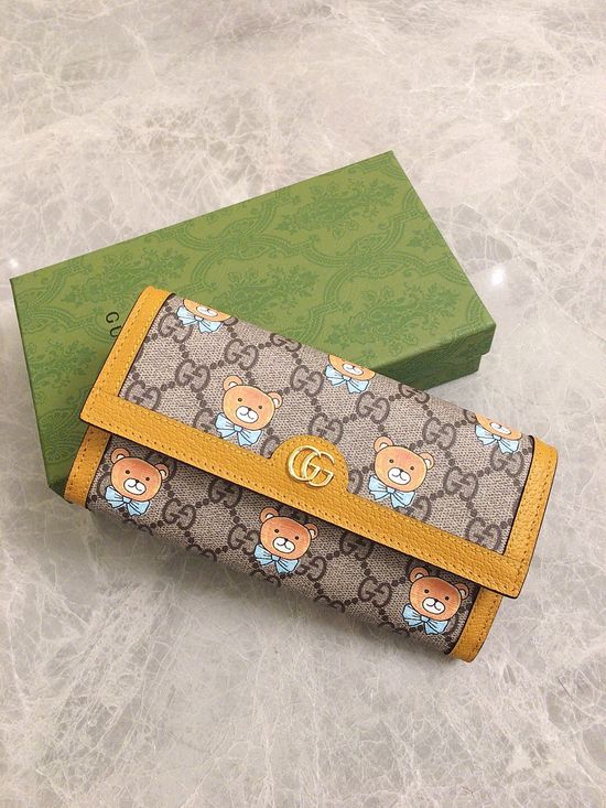 Gucci KAI Co-branded Bear Long Wallet 660509