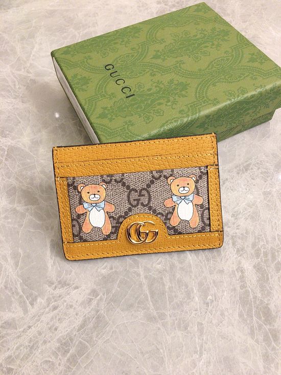 Gucci KAI Co-Branded Bear Card Case 660512