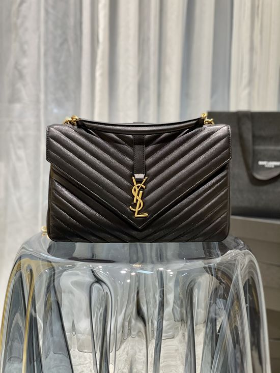 Yves Saint Laurent Monogram College Classic Leather Bag 487212