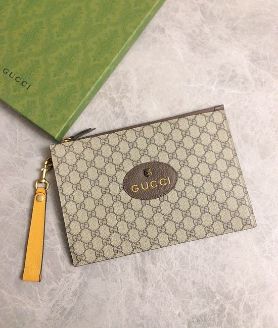 Gucci GG Supreme Tiger Pattern Clutch 473956