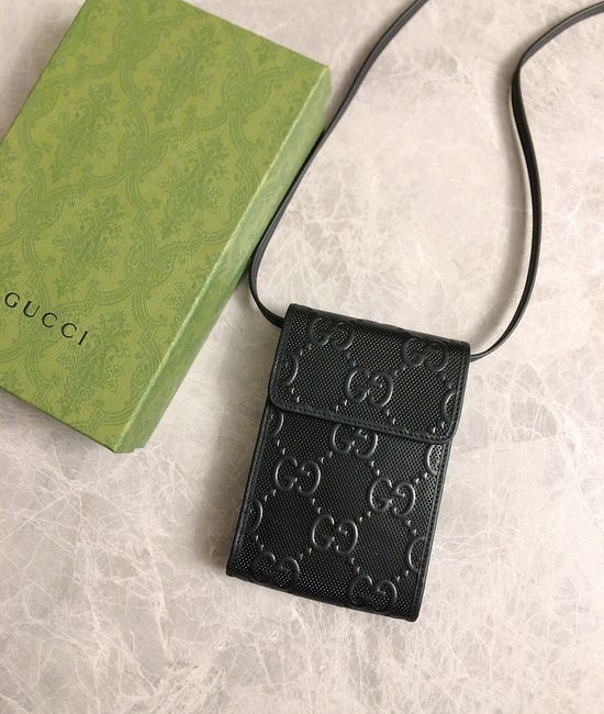 Gucci Embossed Leather Phone Bag 625571