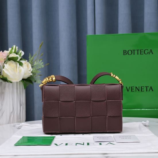 Bottega Veneta Cassette Pebbled Leather Crossbody Bag 6687