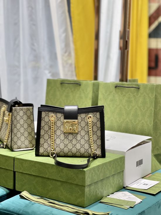 Gucci Supreme Flap Shoulder Chain Bag 498156