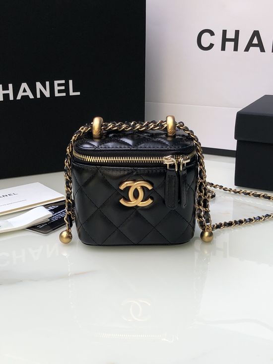 Chanel Makeup Box Leather Storage Case AP2292