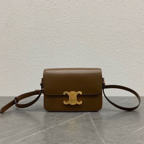 Celine Triomphe Caramel Leather Bag 188423