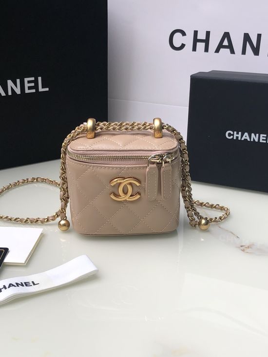 Chanel Makeup Box Leather Storage Case AP2292