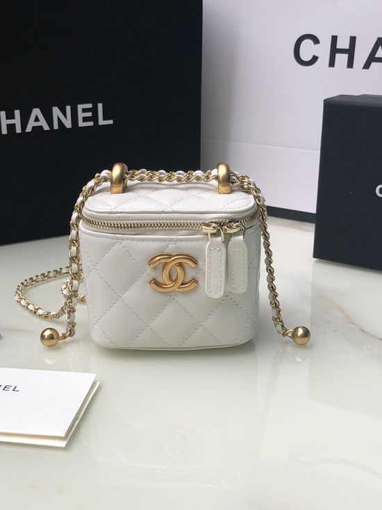 Chanel Makeup Box Leather Storage Case AP2292