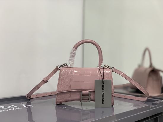 Balenciaga Hourglass Crocodile Pattern Small Bag 8896