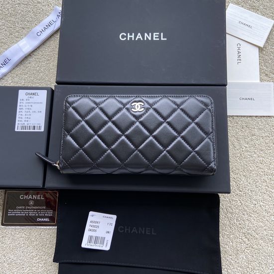 Chanel Wallet Lambskin Leather A50097
