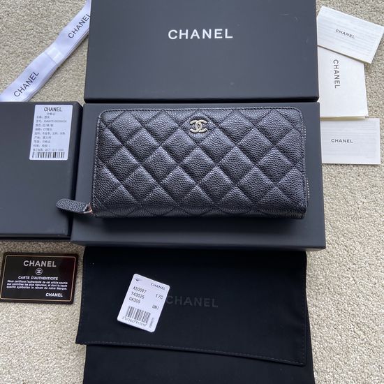 Chanel Grained Calfskin Classic Wallet A50097