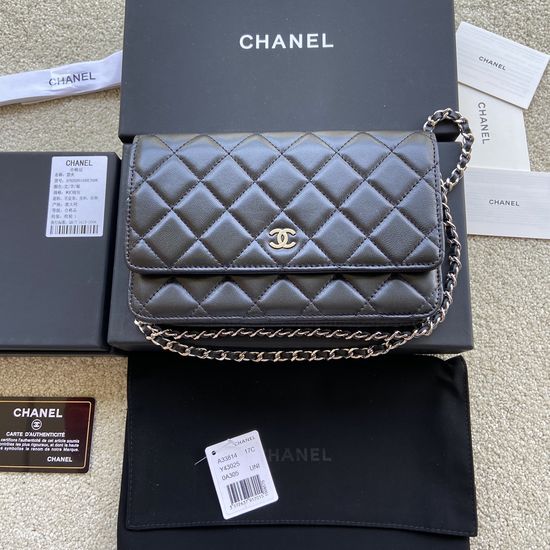 Chanel Lambskin Crossbody Bag A33814