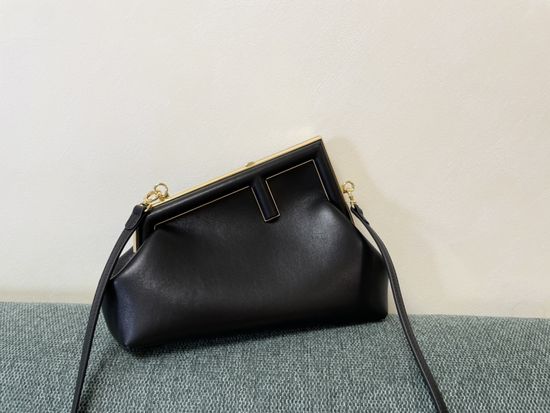 Fendi First Small Black Shoulder Bag M80018