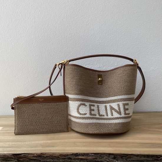 Celine BUCKET 16 Canvas Bucket Bag 195573