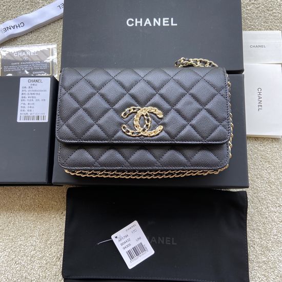 Chanel Grained Calfskin Wallet AP1794