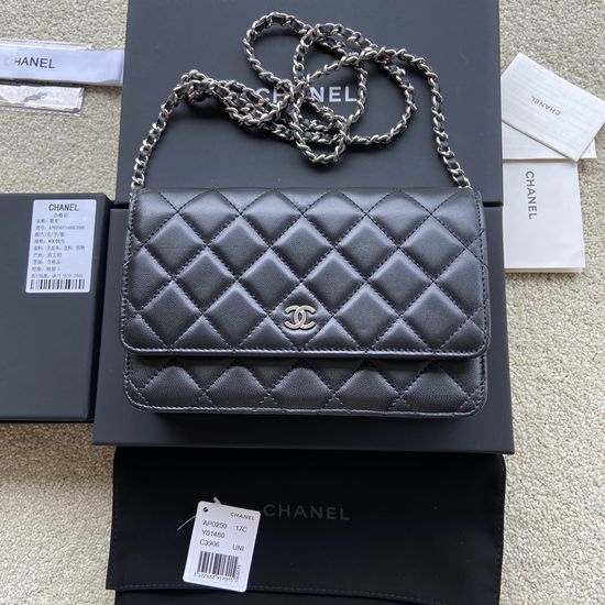 Chanel Lambskin Shoulder Bag AP0250