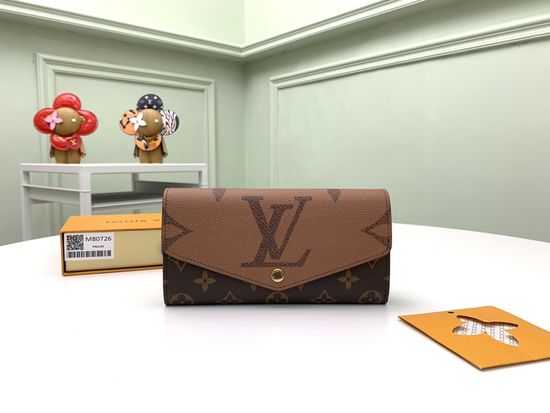 Louis Vuitton Monogram Sarah Leather Wallet M80726