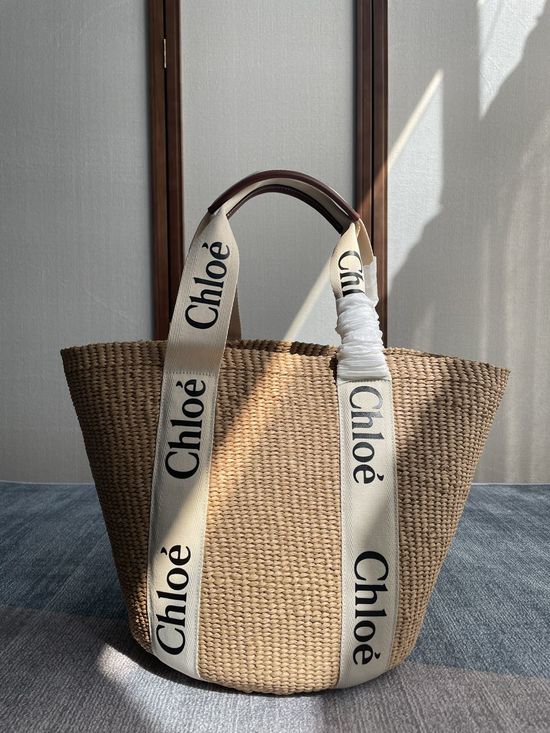 Chloe Woody Basket Large Tote Bag 6047