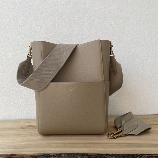 Celine Sangle Canvas Strap Bucket Bag 180543