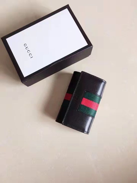 Gucci Embossed Logo Key Case 408828