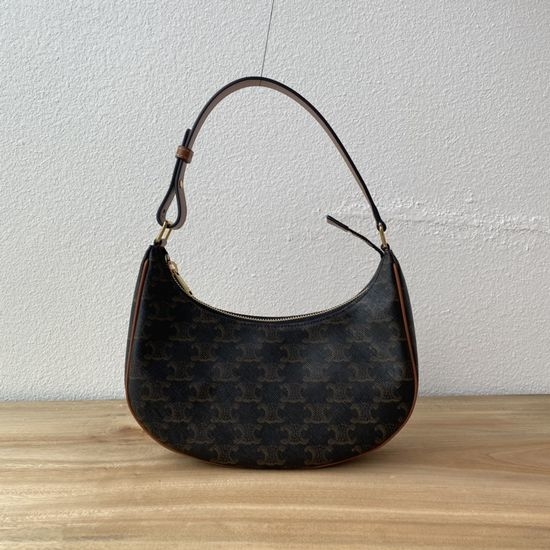 Celine Triomphe Canvas Shoulder Bag Vintage 193952