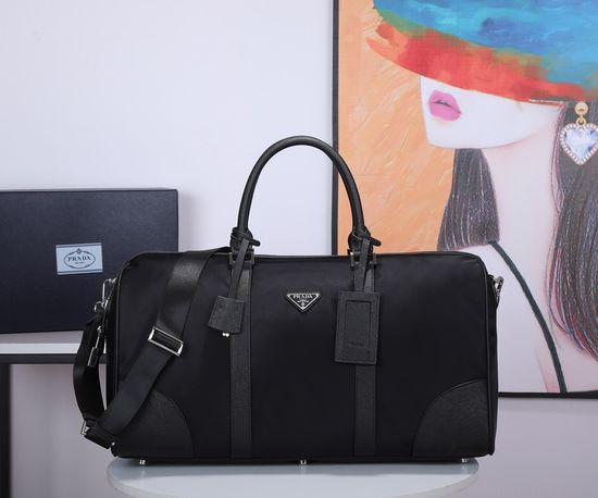 Prada Waterproof Fabric Travel Duffle Bag 2VC350