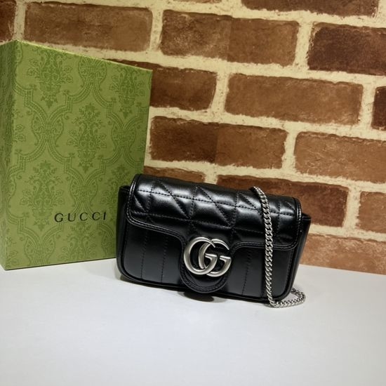 Gucci Chain Crossbody Bag Leather Quilted Bag 476433