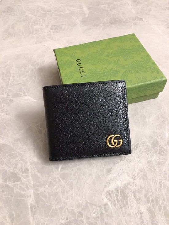 Gucci GG Marmont Leather Short Wallet 428726