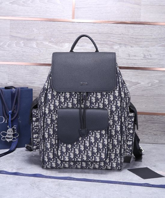 Christian Dior Saddle Oblique Print Backpack 880
