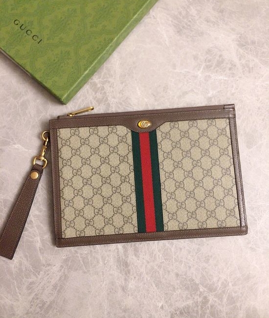 Gucci GG Supreme PVC Leather Wallet 523156