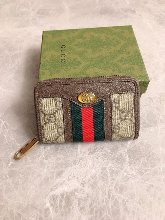 Gucci GG Supreme PVC Coin Purse Wallet 597613